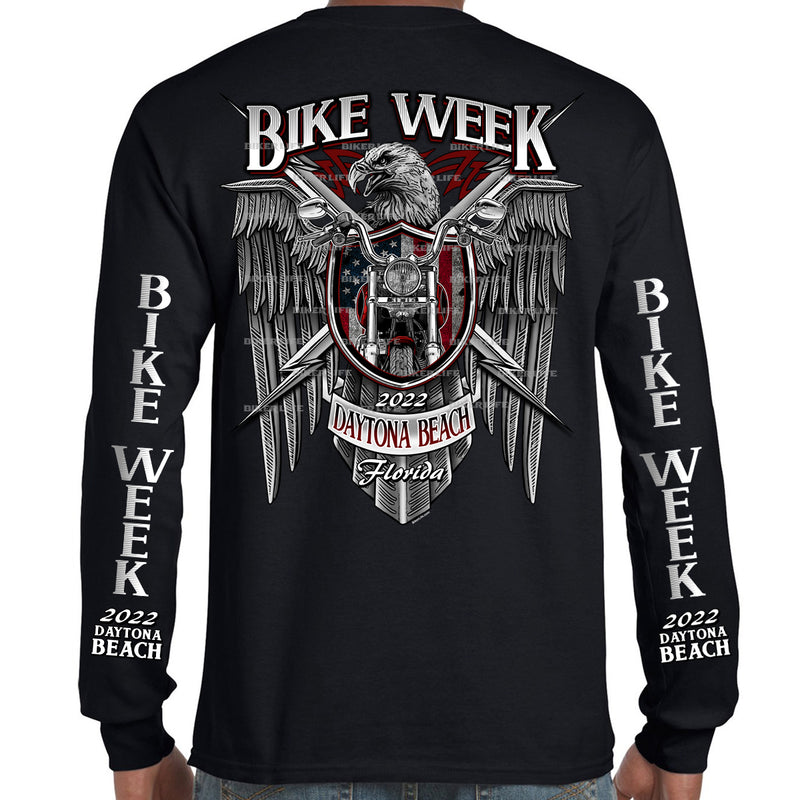 2022 Bike Week Daytona Beach Metal Eagle Long Sleeve