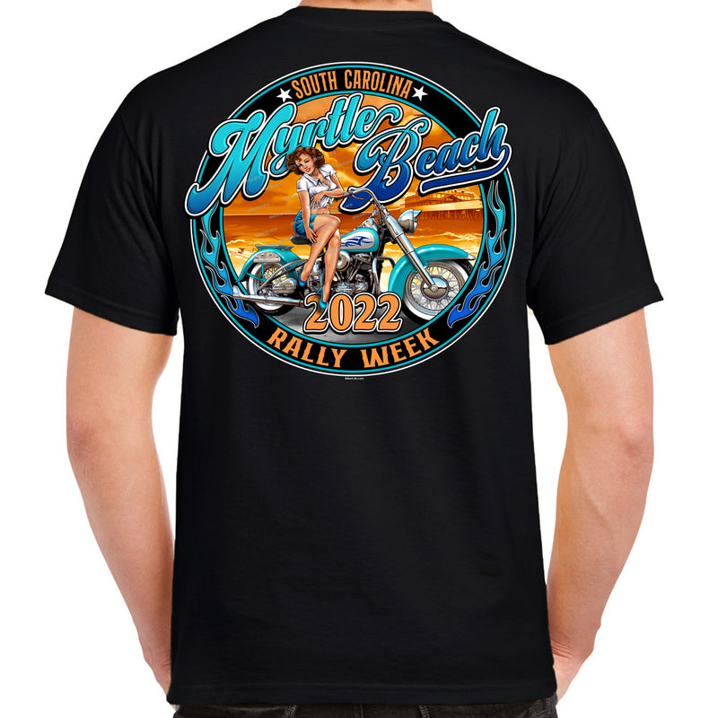 2022 Myrtle Beach Bike Week Pinup T-Shirt