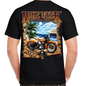 2022 Bike Week Daytona Beach Pirate Beach T-Shirt