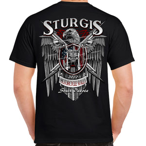 2022 Sturgis Motorcycle Rally Steel Eagle T-Shirt