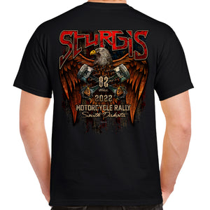 2022 Sturgis Motorcycle Rally Distressed Eagle T-Shirt