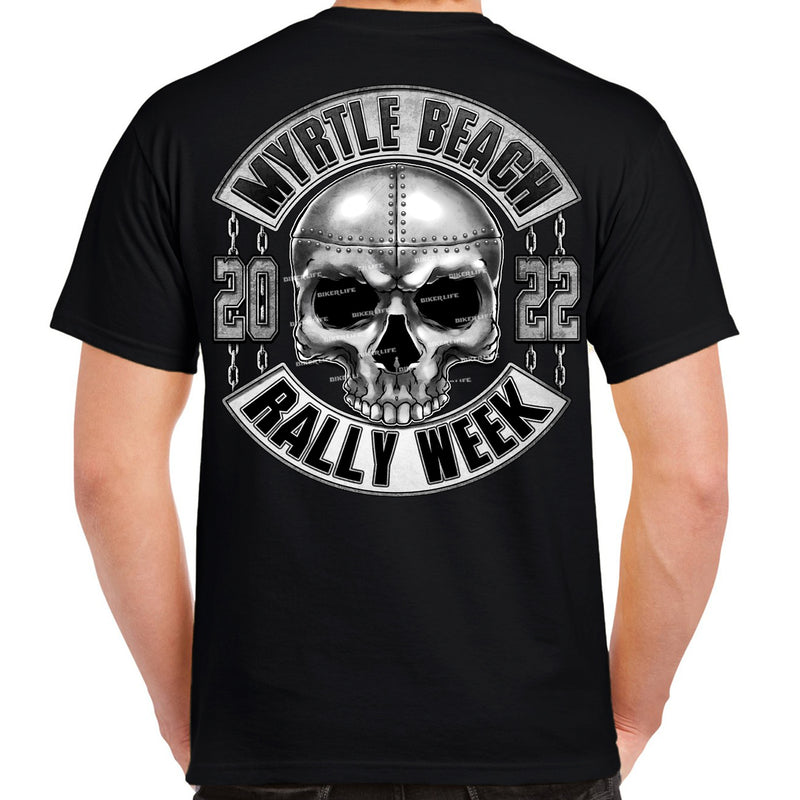 2022 Myrtle Beach Bike Week Iron Skull T-Shirt