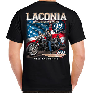 2022 Laconia Motorcycle Week American Bikers T-Shirt