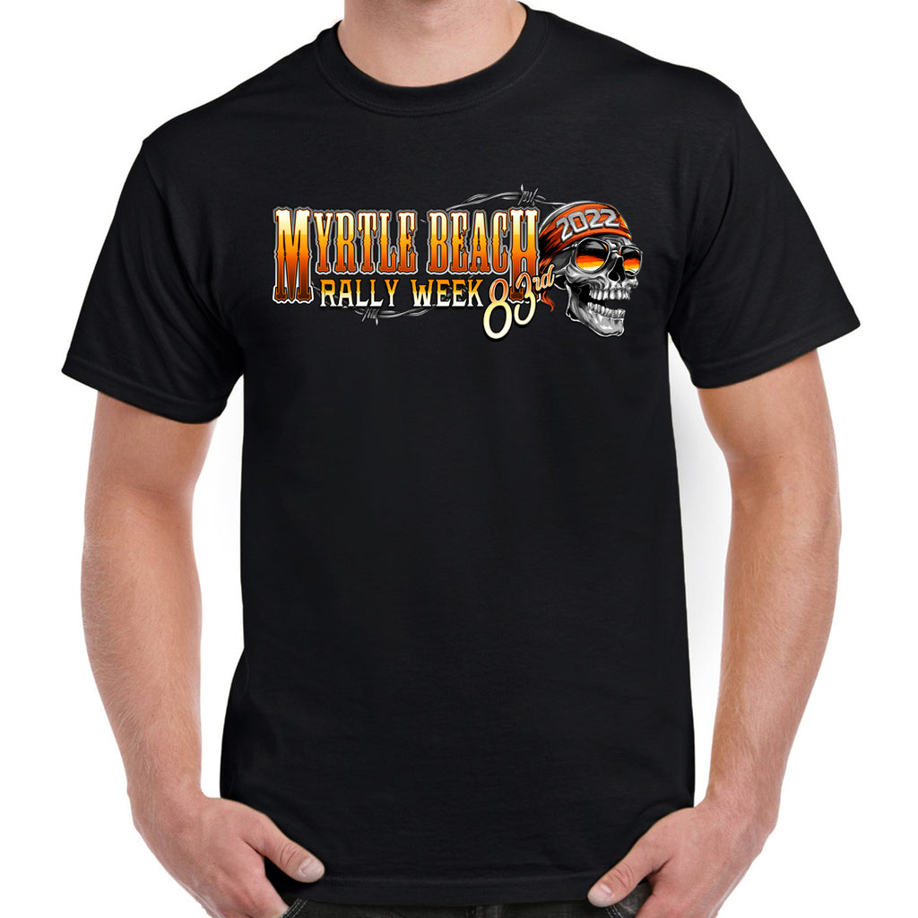 2022 Myrtle Beach Bike Week Rad Skull T-Shirt