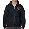 One Eyed Jack's Saloon Bison Skull Zip-Up Hoodie