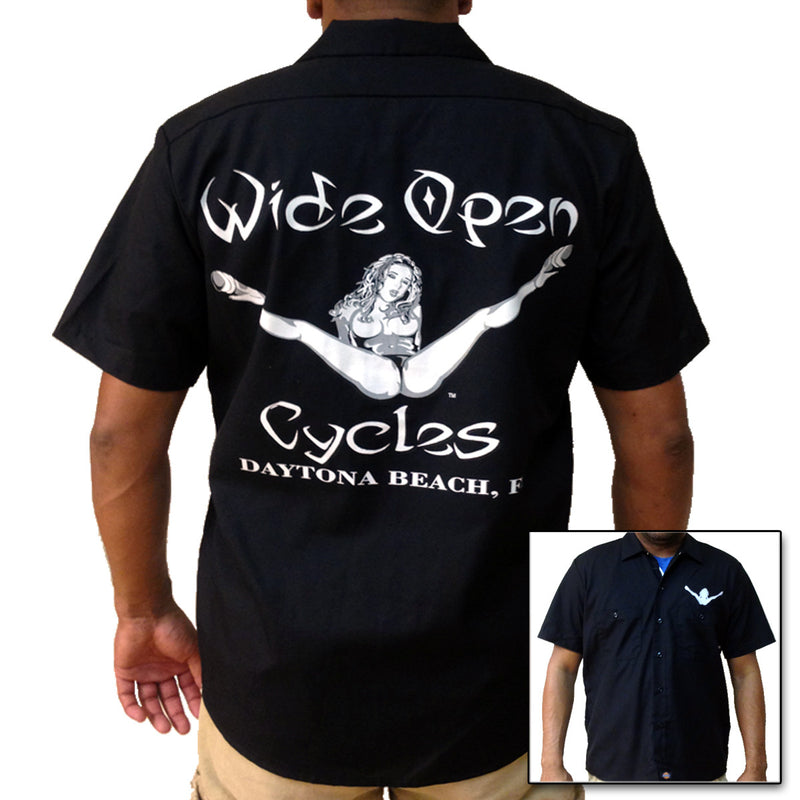 Wide Open Cycles Original Work Shirt
