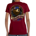 Ladies One Eyed Jack's Saloon Cool Bear T-Shirt