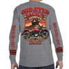 One Eyed Jack's Saloon 2022 Sturgis Motorcycle Rally Red Bike Long Sleeve T-Shirt