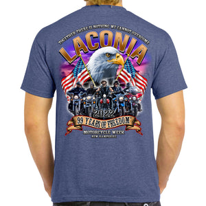 2022 Laconia Motorcycle Week America Strong T-Shirt