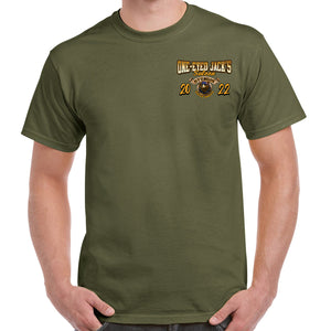 One Eyed Jack's Saloon Orange Bike T-Shirt