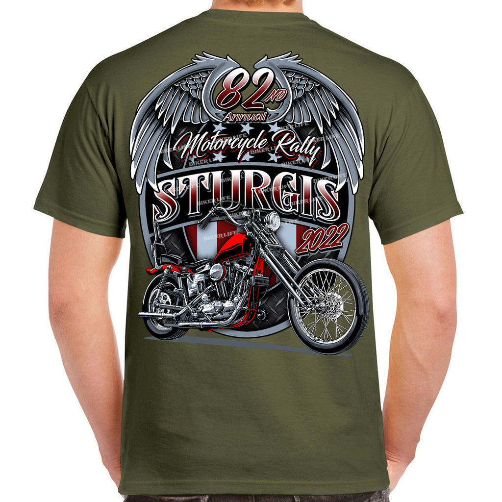 2022 Sturgis Motorcycle Rally Patriot T-Shirt