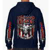 One Eyed Jack's Saloon Bison Skull Zip-Up Hoodie