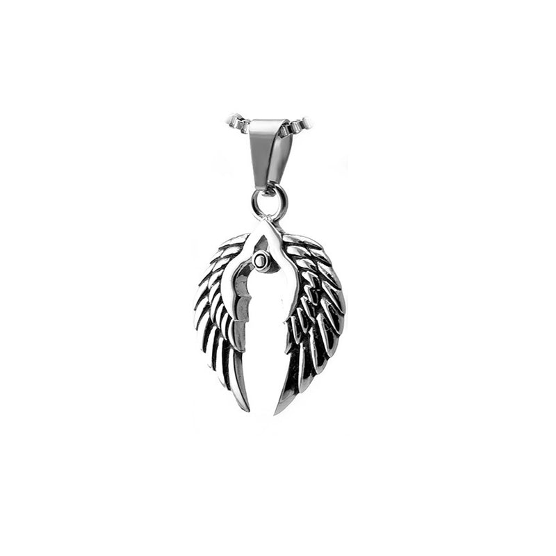 Stainless Steel Double Wings Pendant
