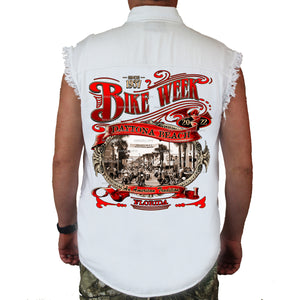 2022 Bike Week Daytona Beach Main Street Cut-Off Denim