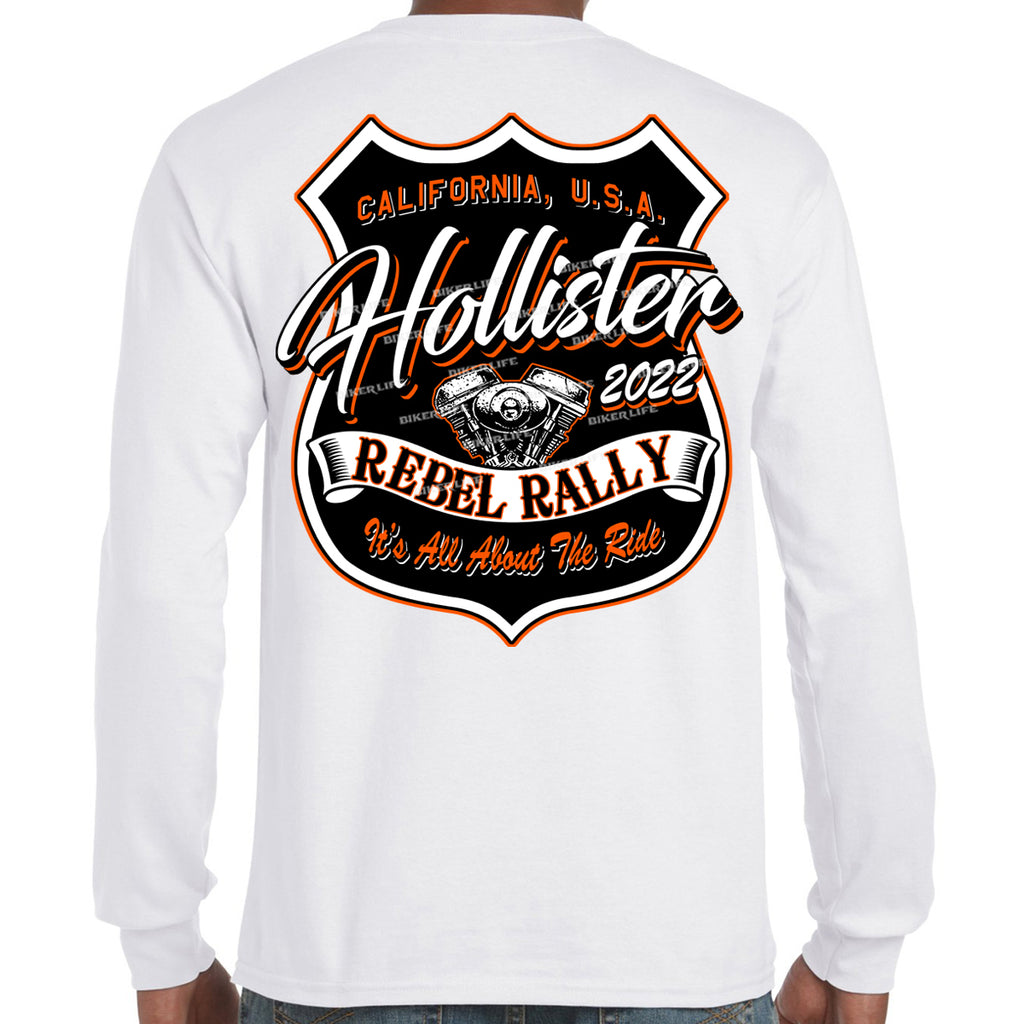 2022 Hollister Rebel Rally Shield Long Sleeve T-Shirt